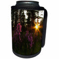 3dRose Krista Funk Creations Fireweed - Fireweed Flowers Lit up by the Yukon Sunset - Can Cooler Bottle Wrap (cc_27150)