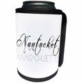 3dRose Alexis Design - American Beaches - American Beaches - Nantucket Surfside Beach, Massachusetts on white - Can Cooler Bottle Wrap (cc_271500)