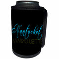 3dRose Alexis Design - American Beaches - American Beaches - Nantucket Surfside Beach, Massachusetts, yellow - Can Cooler Bottle Wrap (cc_271502)
