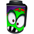 3dRose Mark Grace MONSTERVISIONS Monsters - MONSTERS monster face 4 framed - Can Cooler Bottle Wrap (cc_27169)