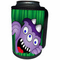 3dRose Mark Grace MONSTERVISIONS Monsters - MONSTERS monster face 6 on white - Can Cooler Bottle Wrap (cc_27170)