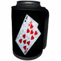 3dRose Alexis Photo-Art - Blackjack - Blackjack Twenty One combination - Ace and Ten - Can Cooler Bottle Wrap (cc_271835)