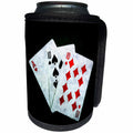 3dRose Alexis Photo-Art - Blackjack - Blackjack Twenty One combination - Ace, Ten, and Ten - Can Cooler Bottle Wrap (cc_271838)