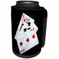 3dRose Alexis Photo-Art - Blackjack - Blackjack Twenty One combination - King, Eight, Three - Can Cooler Bottle Wrap (cc_271840)