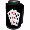 3dRose Alexis Photo-Art - Blackjack - Blackjack Twenty One combination - Seven, Seven, Seven - Can Cooler Bottle Wrap (cc_271846)