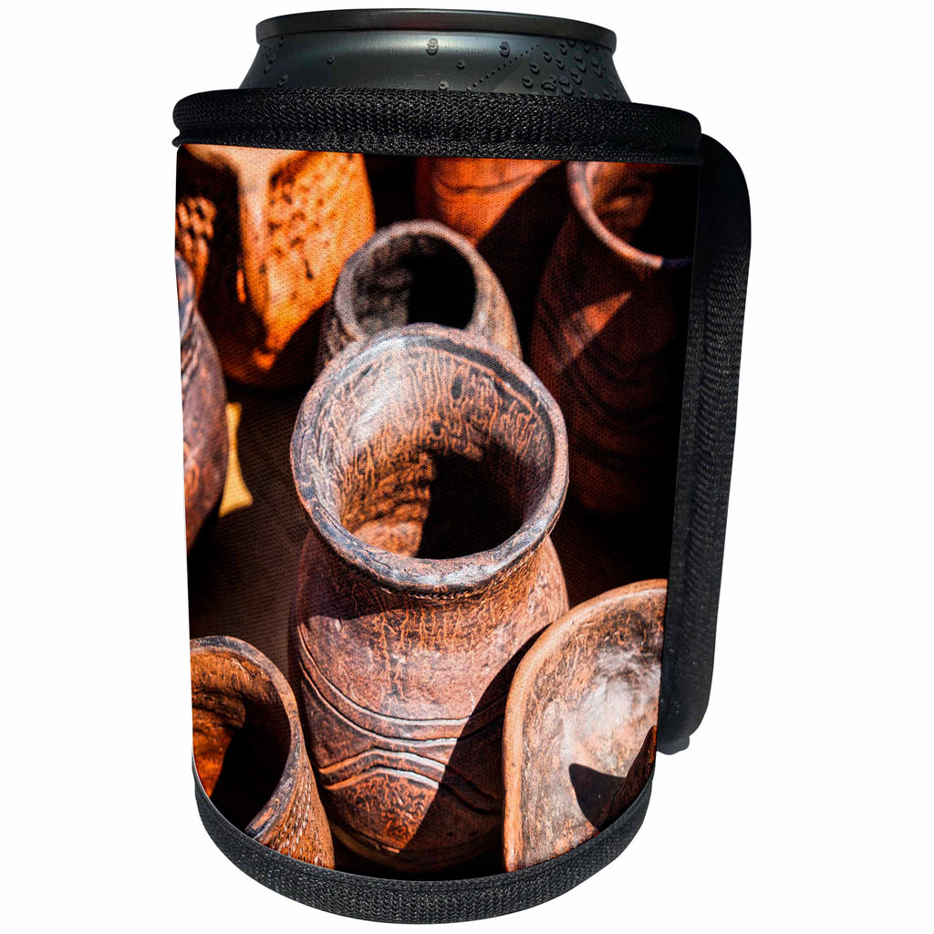 3dRose Alexis Photography - Objects - Group of ceramic pottery made in an ancient style - Can Cooler Bottle Wrap (cc_271897)