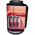 3dRose Alexis Photography - Transport Road - Rear end stop lamp of a vintage car. Stylized photo - Can Cooler Bottle Wrap (cc_271908)