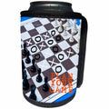 3dRose Alexis Photography - Objects - Chess pieces on a paper board. Noughts and crosses. Plan your game - Can Cooler Bottle Wrap (cc_271934)