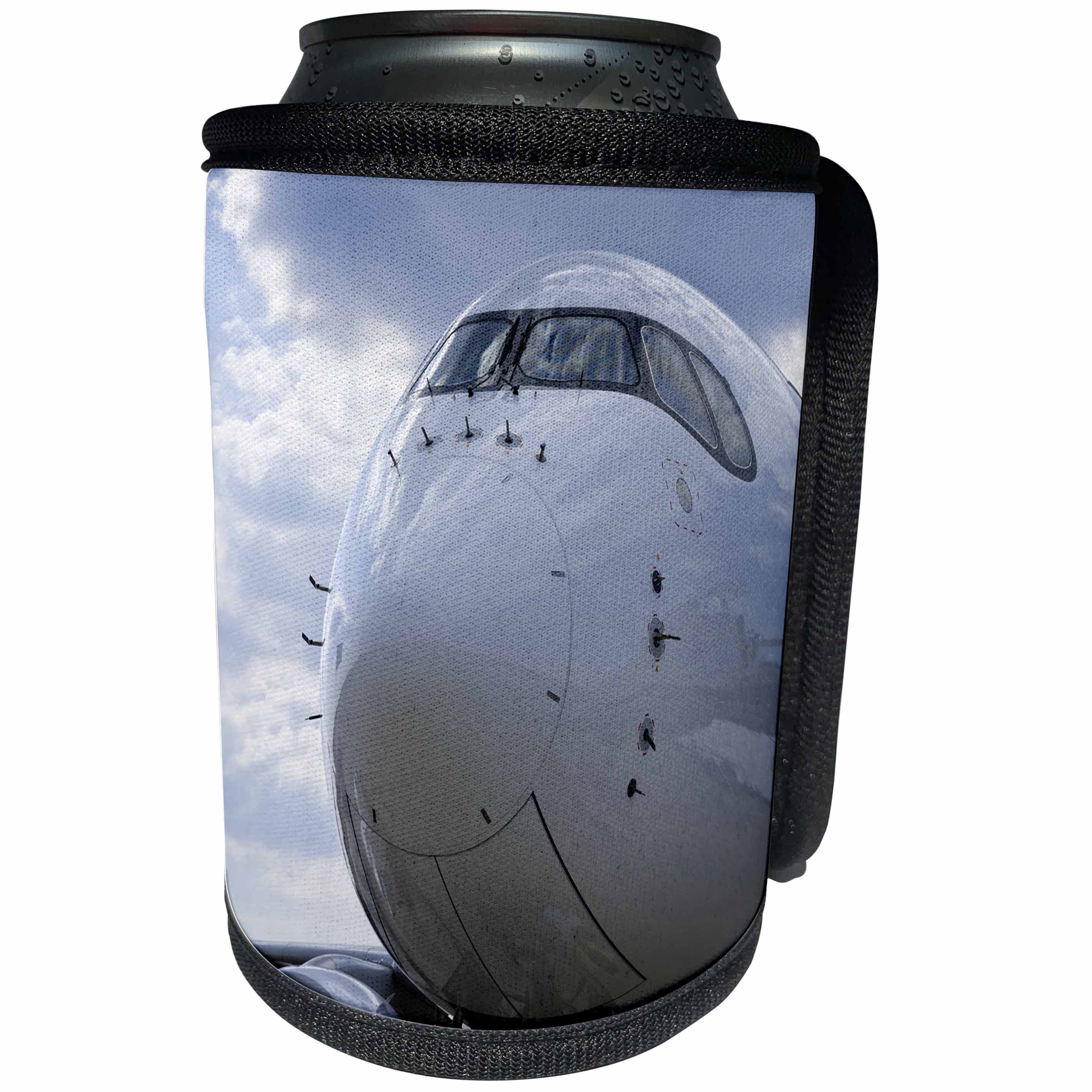 3dRose Alexis Photography - Transport Air - Abstracts of aviation - Cockpit of a modern airliner - Can Cooler Bottle Wrap (cc_271979)