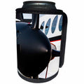 3dRose Alexis Photography - Transport Air - Abstracts of aviation - Black spinner of a modern turboprop aircraft - Can Cooler Bottle Wrap (cc_271986)