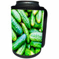 3dRose Alexis Photo-Art - Food - Pile of fresh green cucumbers - Can Cooler Bottle Wrap (cc_272087)