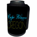 3dRose Alexis Design - American Beaches - American Beaches - Cape Blanco State Park, Oregon, blue, yellow color - Can Cooler Bottle Wrap (cc_272100)