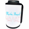 3dRose Alexis Design - American Beaches - American Beaches - Wailea Beach, Hawaii, blue, red colors - Can Cooler Bottle Wrap (cc_272111)