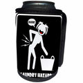 3dRose Mark Grace SCREAMNJENNY Urban Hazards - HAZARDS laundry hazard black sign 2 - Can Cooler Bottle Wrap (cc_27230)