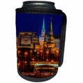 3dRose Alexis Photography - Moscow City - Moscow Kremlin towers in winter. Evening lights and heavy traffic - Can Cooler Bottle Wrap (cc_272319)