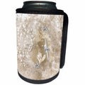 3dRose Beverly Turner Graduation Design - Graduation, 2018, Diploma, Hearts, Crystal Flower, Sepia - Can Cooler Bottle Wrap (cc_272644)