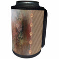 3dRose Beverly Turner Flora Design - Rose Print with Small Roses Down the Side - Can Cooler Bottle Wrap (cc_272672)