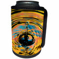 3dRose Bob Molchan Photography Water Droplets - Water Droplet Yellow Blue Red Suspended - Can Cooler Bottle Wrap (cc_27271)