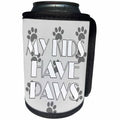 3dRose RinaPiro Dog Sayings - My kids have paws. - Can Cooler Bottle Wrap (cc_272725)