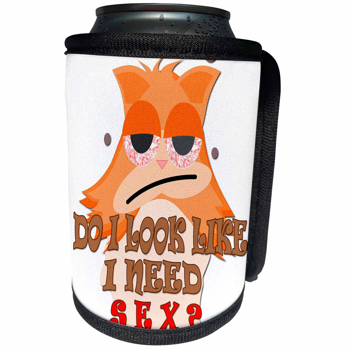 3dRose RinaPiro Sex Sayings - Do I look like I need sex. - Can Cooler Bottle Wrap (cc_272736)