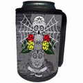 3dRose RinaPiro Sugar Skull - Day of the Dead skulls. - Can Cooler Bottle Wrap (cc_272748)