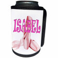 3dRose RinaPiro Kids - Isabel. Pink ballet shoes. - Can Cooler Bottle Wrap (cc_272776)
