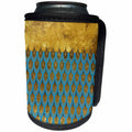 3dRose Uta Naumann Faux Glitter Pattern - Sparkling Blue Luxury Elegant Girly Trendy Mermaid Scales Glitter - Can Cooler Bottle Wrap (cc_272852)