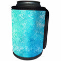 3dRose Uta Naumann Faux Glitter Pattern - Girly Trend Teal Blue Luxury Elegant Mermaid Scales Glitter Glamor - Can Cooler Bottle Wrap (cc_272870)