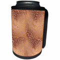 3dRose Uta Naumann Faux Glitter Pattern - Elegant Rose Gold Copper Damask Pattern - Can Cooler Bottle Wrap (cc_272883)