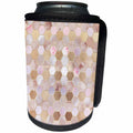 3dRose Uta Naumann Faux Glitter Pattern - Abstract Trendy Rose Gold Geometrical Copper Marble Honey Comb Pattern - Can Cooler Bottle Wrap (cc_272895)