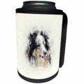 3dRose Uta Naumann Watercolor Illustration Animal - Trendy Cute Animal Dog Watercolor Illustration-Australian Shepherd - Can Cooler Bottle Wrap (cc_272907)