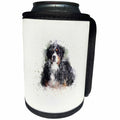 3dRose Uta Naumann Watercolor Illustration Animal - Trendy Cute Animal Dog Watercolor Illustration-St. Bernard - Can Cooler Bottle Wrap (cc_272931)