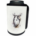3dRose Uta Naumann Watercolor Illustration Animal - Trendy Cute Animal Dog Watercolor Illustration-Husky - Can Cooler Bottle Wrap (cc_272933)