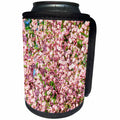 3dRose Alexis Photography - Flowers Prunus Triloba - Prunus Triloba - A tree in full bloom, pink and green colors - Can Cooler Bottle Wrap (cc_273017)