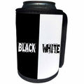 3dRose Alexis Design - Conceptual - Black and white, principle of relativity - Can Cooler Bottle Wrap (cc_273049)