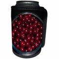 3dRose Alexis Photography - Food Cherry - Glass bowl of red cherries. Reflection of light - Can Cooler Bottle Wrap (cc_273117)