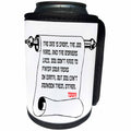 3dRose Alexis Design - Quotes Torah - Quotes - Torah - The day is short - Can Cooler Bottle Wrap (cc_273256)