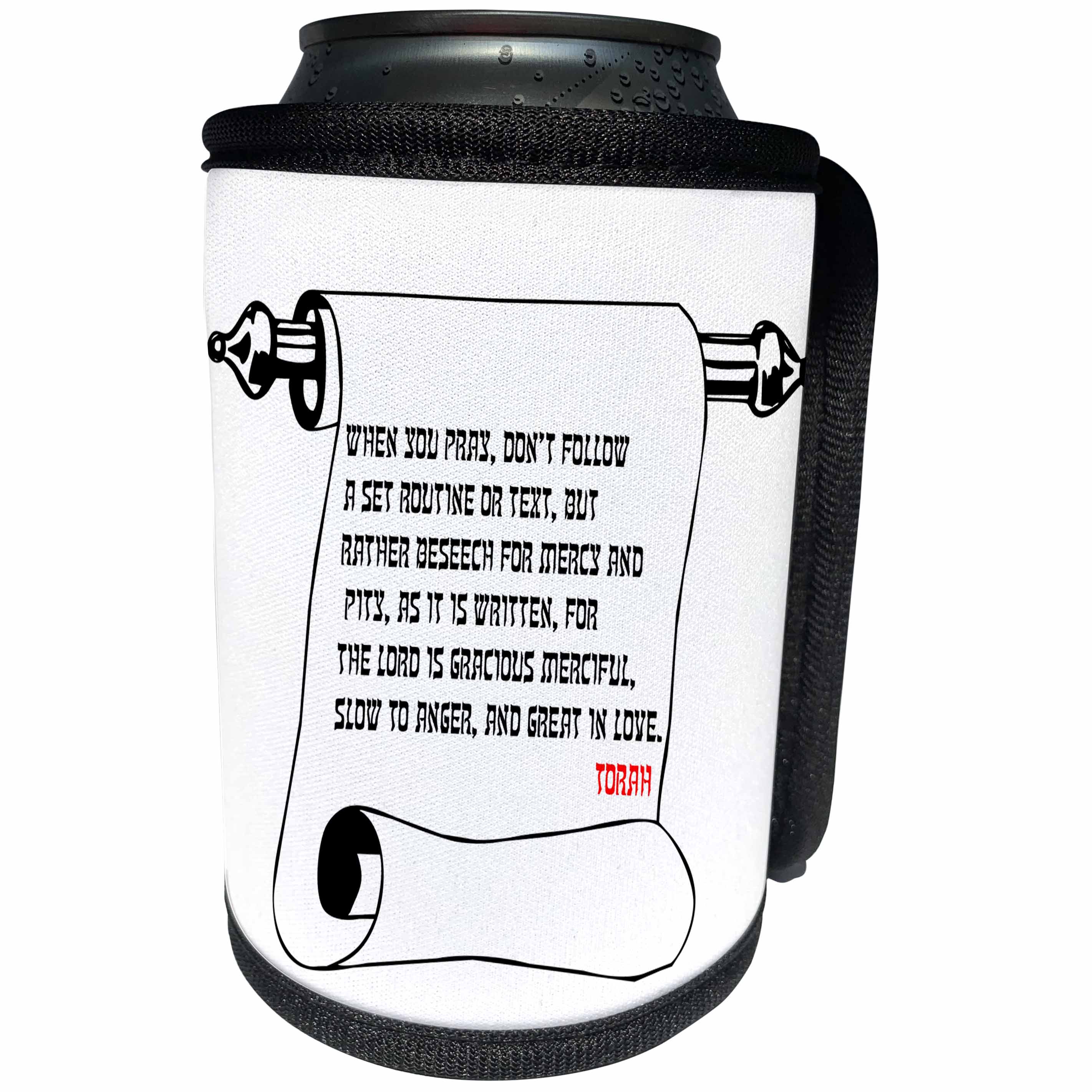 3dRose Alexis Design - Quotes Torah - Quotes - Torah - When you pray - Can Cooler Bottle Wrap (cc_273258)