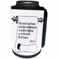 3dRose Alexis Design - Quotes Plato - Quotes - Plato - The price of indifference is - Can Cooler Bottle Wrap (cc_273268)