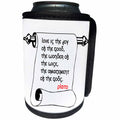 3dRose Alexis Design - Quotes Plato - Quotes - Plato - Love is the joy - Can Cooler Bottle Wrap (cc_273270)