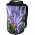 3dRose Beverly Turner Thinking of you Photography - Purple English Aster Flowers Thinking of You - Can Cooler Bottle Wrap (cc_27338)