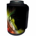 3dRose Fractal Abstracts - Image of Fractal Red Yellow Black Solar System In Space - Can Cooler Bottle Wrap (cc_273395)