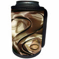 3dRose Fractal Abstracts - Image of Fractal Abstract Melted Gold and Black Chocolate - Can Cooler Bottle Wrap (cc_273412)