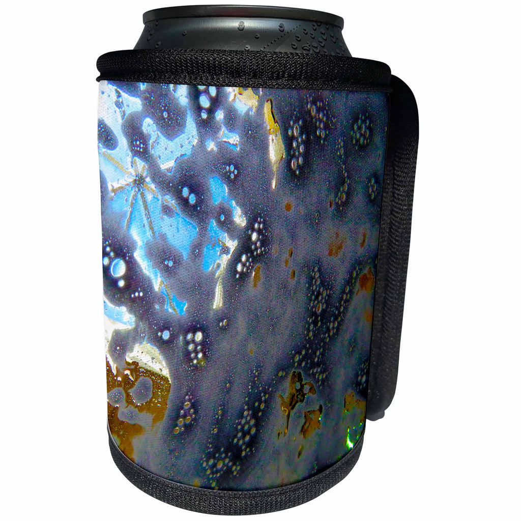 3dRose Jos Fauxtographee- Car Wash Art Metal - Images of a car wash in action from inside the car made metal - Can Cooler Bottle Wrap (cc_273456)