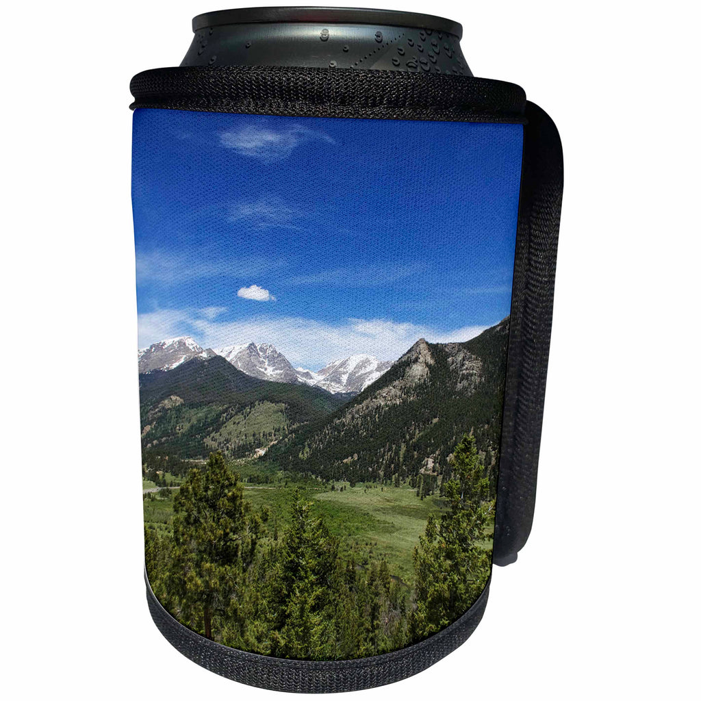 3dRose Tory Anne Collections Photography - COLORADO ESTES NATIONAL PARK MOUNTAIN VIEW - Can Cooler Bottle Wrap (cc_273524)