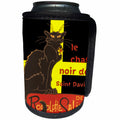 3dRose Taiche - Vector - St Davids Day - Le Chat Noir De Saint David De Rodolphe Salis - Can Cooler Bottle Wrap (cc_273668)