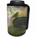 3dRose Beverly Turner Birthday Photography - Little Bird Happy Birthday - Can Cooler Bottle Wrap (cc_27372)