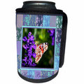 3dRose Beverly Turner Birthday Photography - Skipper Butterfly Happy Birthday - Can Cooler Bottle Wrap (cc_27373)
