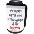 3dRose Alexis Design - Quotes Aristotle - Quotes - Aristotle - The energy of the mind is - Can Cooler Bottle Wrap (cc_273820)