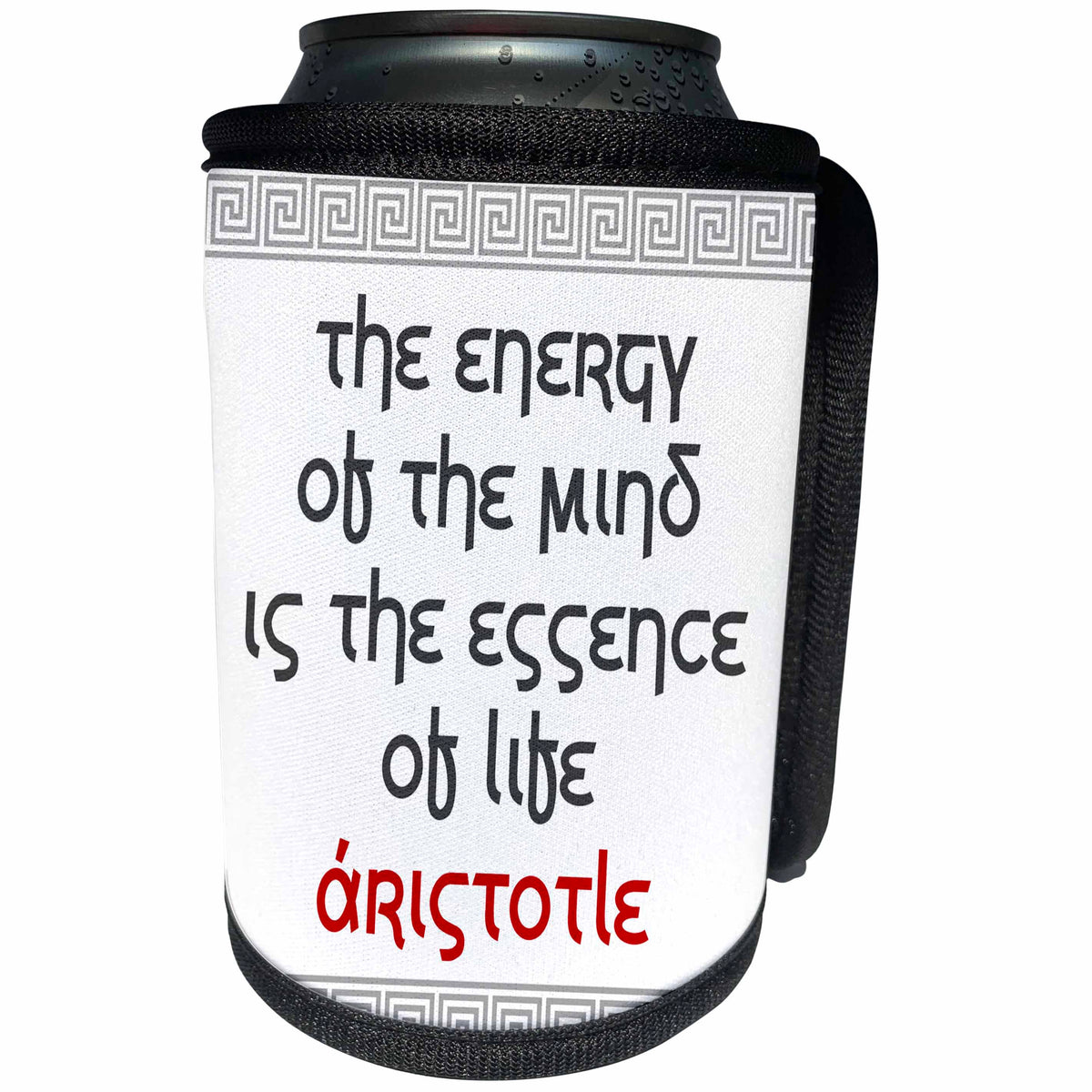 3dRose Alexis Design - Quotes Aristotle - Quotes - Aristotle - The energy of the mind is - Can Cooler Bottle Wrap (cc_273820)